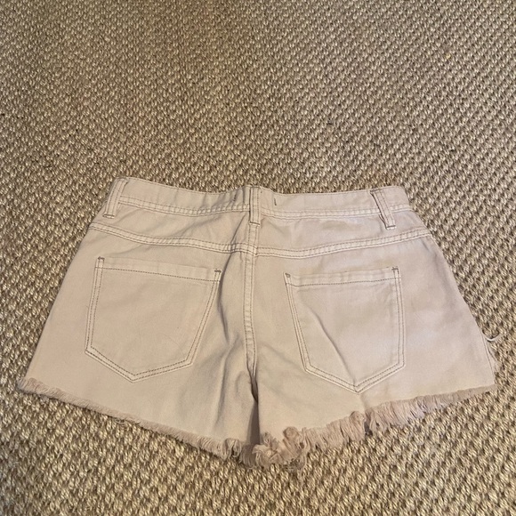 Free People Tan Jean Shorts - Picture 5 of 5